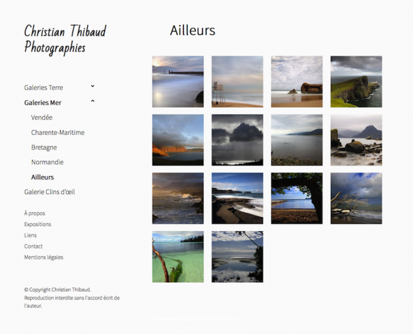 Site Christian Thibaud Photographies. Accueil d'une galerie photos Site Christian Thibaud Photographies. Accueil d'une galerie photos