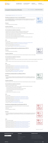 Site LPI France. Présentation des certifications LPI